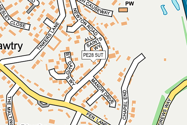 PE28 5UT map - OS OpenMap – Local (Ordnance Survey)