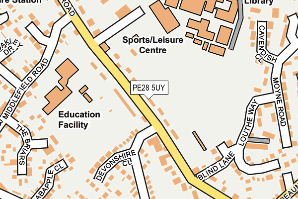 Map of ROSERN ESTATES LTD at local scale