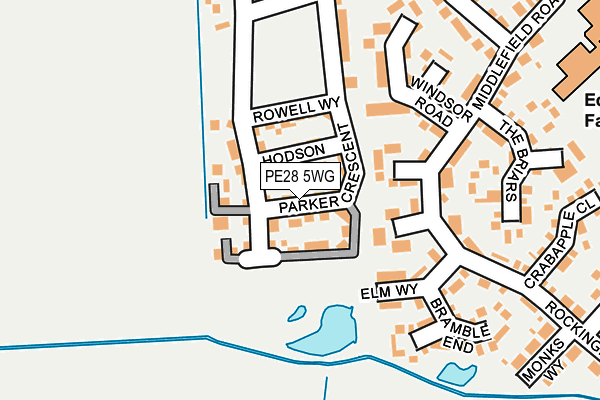 PE28 5WG map - OS OpenMap – Local (Ordnance Survey)