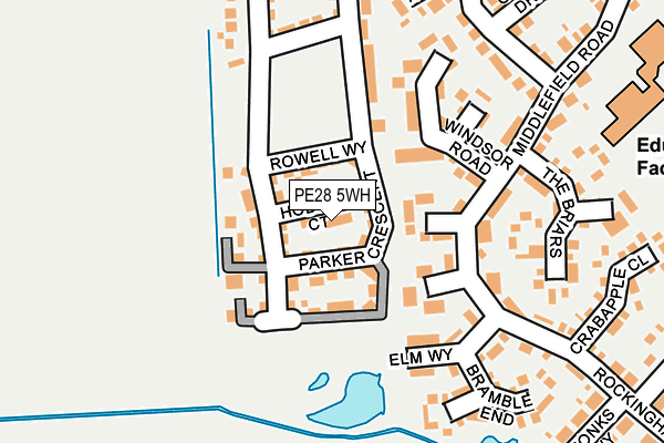 PE28 5WH map - OS OpenMap – Local (Ordnance Survey)