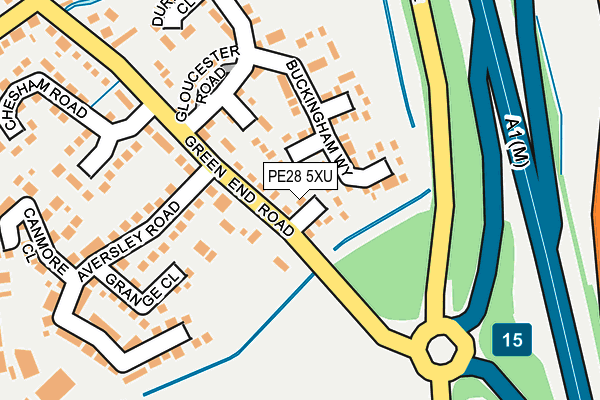 PE28 5XU map - OS OpenMap – Local (Ordnance Survey)