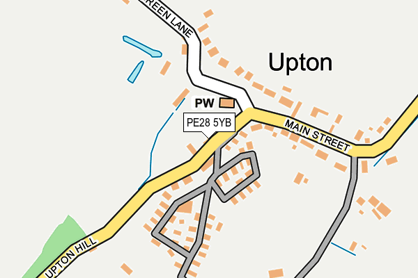PE28 5YB map - OS OpenMap – Local (Ordnance Survey)