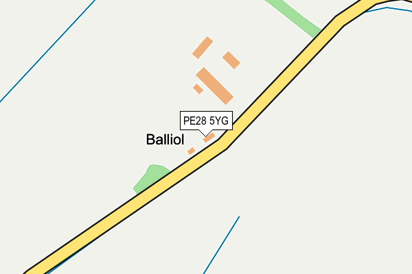 PE28 5YG map - OS OpenMap – Local (Ordnance Survey)