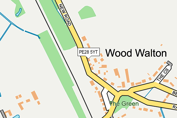 PE28 5YT map - OS OpenMap – Local (Ordnance Survey)
