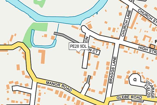 PE28 9DL map - OS OpenMap – Local (Ordnance Survey)
