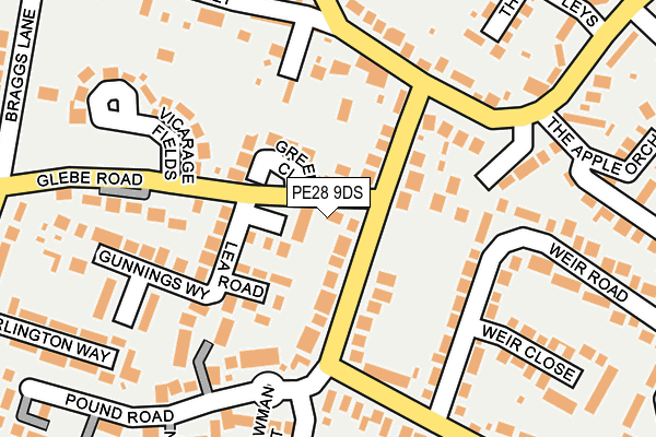 PE28 9DS map - OS OpenMap – Local (Ordnance Survey)