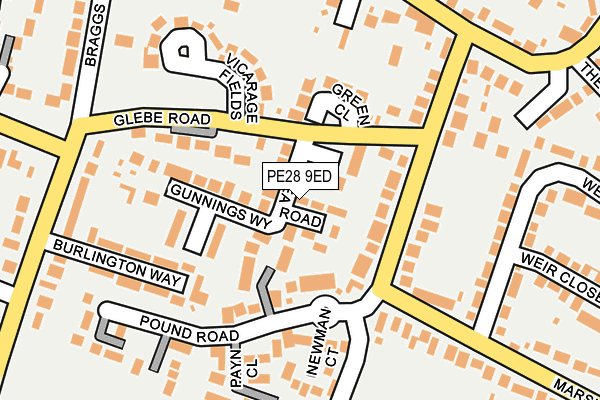 PE28 9ED map - OS OpenMap – Local (Ordnance Survey)