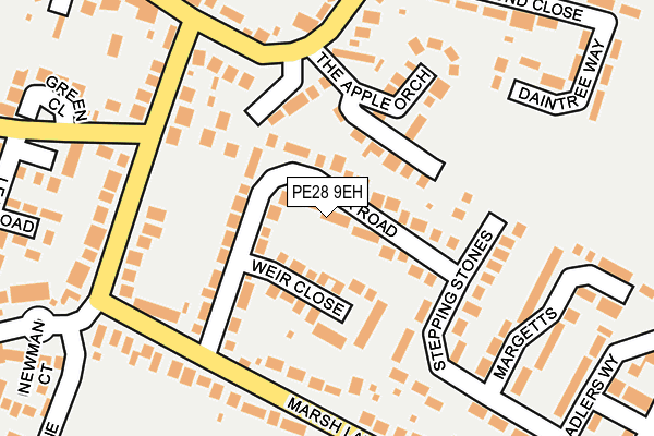 PE28 9EH map - OS OpenMap – Local (Ordnance Survey)