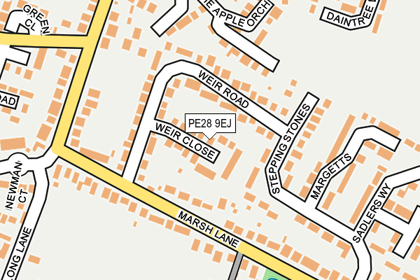 PE28 9EJ map - OS OpenMap – Local (Ordnance Survey)