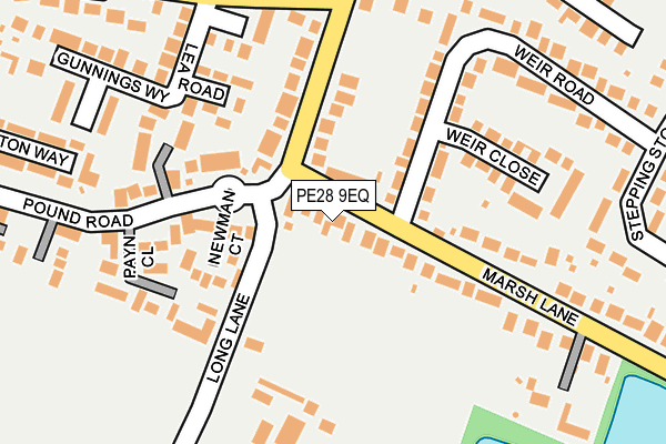 PE28 9EQ map - OS OpenMap – Local (Ordnance Survey)