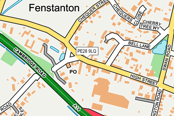 PE28 9LQ map - OS OpenMap – Local (Ordnance Survey)