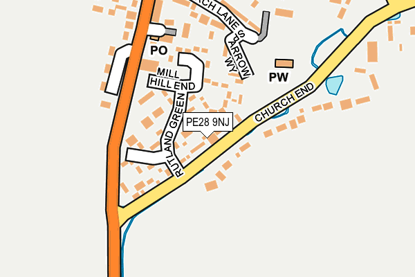 PE28 9NJ map - OS OpenMap – Local (Ordnance Survey)