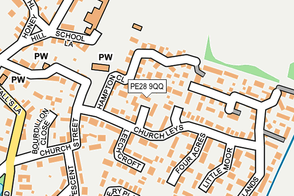 PE28 9QQ map - OS OpenMap – Local (Ordnance Survey)