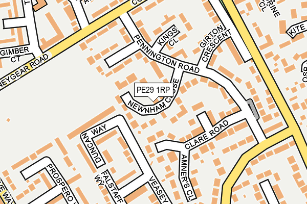 PE29 1RP map - OS OpenMap – Local (Ordnance Survey)