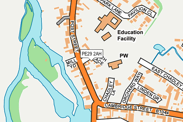 PE29 2AH map - OS OpenMap – Local (Ordnance Survey)