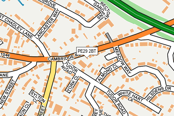 PE29 2BT map - OS OpenMap – Local (Ordnance Survey)