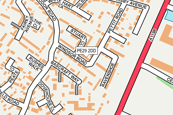 PE29 2DD map - OS OpenMap – Local (Ordnance Survey)