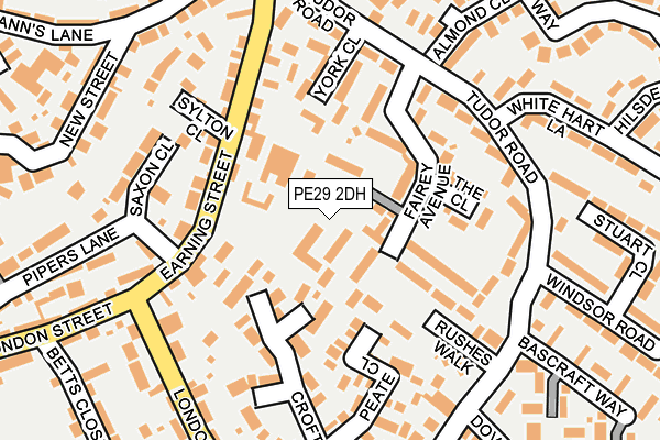 PE29 2DH map - OS OpenMap – Local (Ordnance Survey)