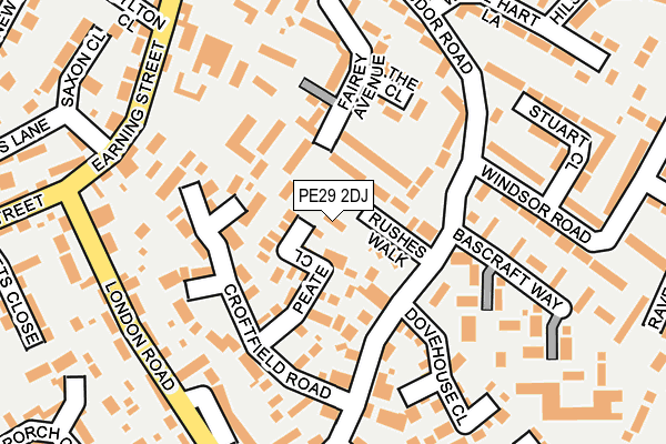 PE29 2DJ map - OS OpenMap – Local (Ordnance Survey)