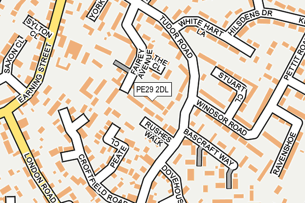 PE29 2DL map - OS OpenMap – Local (Ordnance Survey)