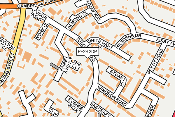 PE29 2DP map - OS OpenMap – Local (Ordnance Survey)