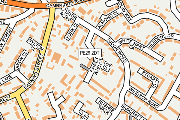 PE29 2DT map - OS OpenMap – Local (Ordnance Survey)