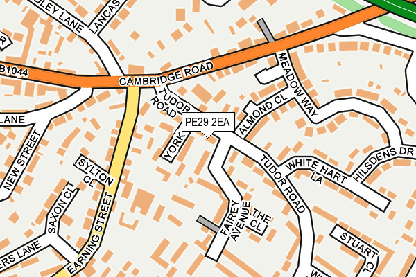 PE29 2EA map - OS OpenMap – Local (Ordnance Survey)