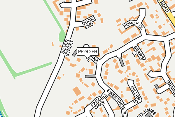 PE29 2EH map - OS OpenMap – Local (Ordnance Survey)