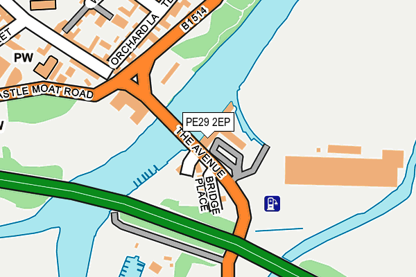 PE29 2EP map - OS OpenMap – Local (Ordnance Survey)