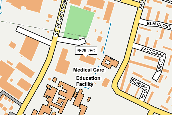 PE29 2EQ map - OS OpenMap – Local (Ordnance Survey)