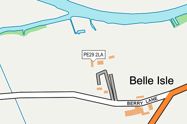 PE29 2LA map - OS OpenMap – Local (Ordnance Survey)