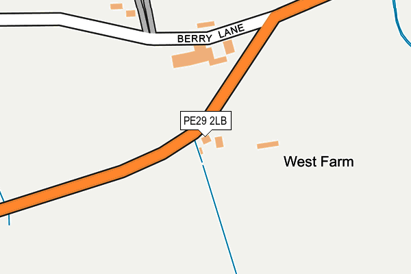 PE29 2LB map - OS OpenMap – Local (Ordnance Survey)