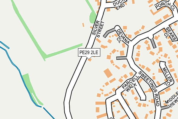 PE29 2LE map - OS OpenMap – Local (Ordnance Survey)