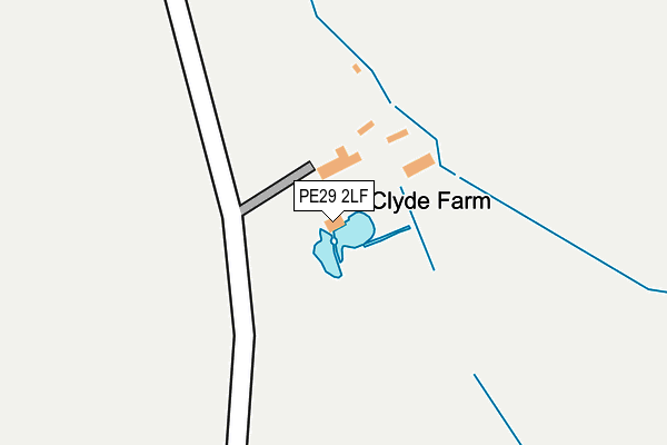 PE29 2LF map - OS OpenMap – Local (Ordnance Survey)