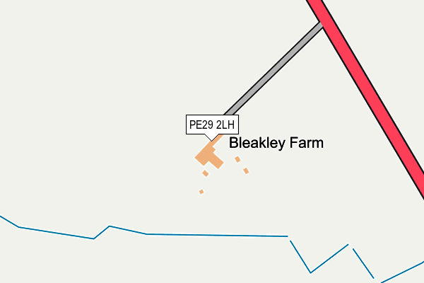 PE29 2LH map - OS OpenMap – Local (Ordnance Survey)