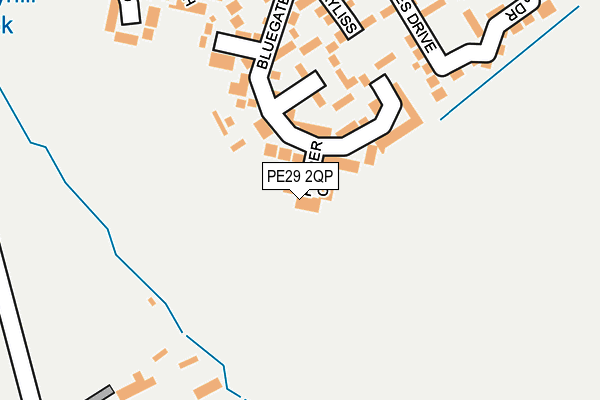 PE29 2QP map - OS OpenMap – Local (Ordnance Survey)