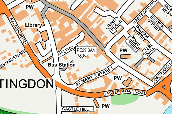 PE29 3AN map - OS OpenMap – Local (Ordnance Survey)