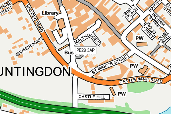 PE29 3AP map - OS OpenMap – Local (Ordnance Survey)