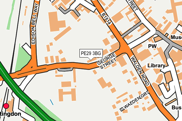 PE29 3BG map - OS OpenMap – Local (Ordnance Survey)