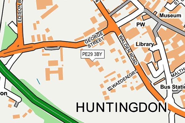 PE29 3BY map - OS OpenMap – Local (Ordnance Survey)