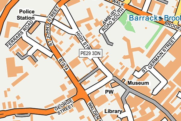 PE29 3DN map - OS OpenMap – Local (Ordnance Survey)