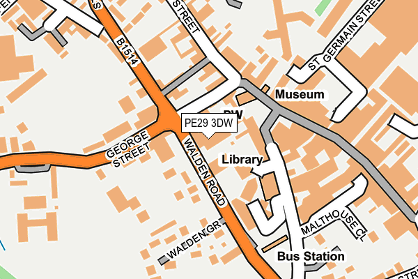 PE29 3DW map - OS OpenMap – Local (Ordnance Survey)