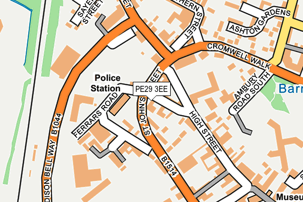 PE29 3EE map - OS OpenMap – Local (Ordnance Survey)