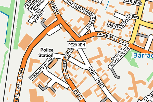 PE29 3EN map - OS OpenMap – Local (Ordnance Survey)