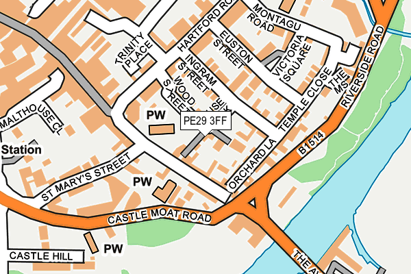PE29 3FF map - OS OpenMap – Local (Ordnance Survey)