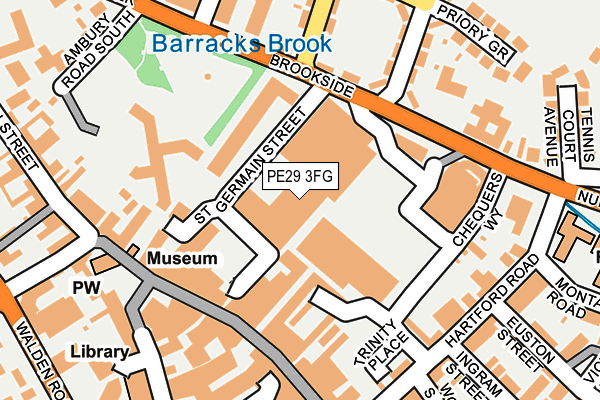 PE29 3FG map - OS OpenMap – Local (Ordnance Survey)