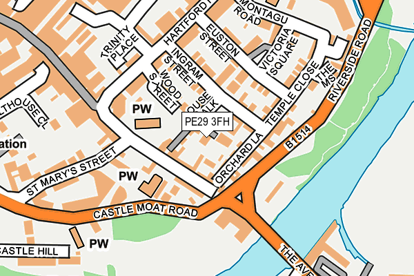 PE29 3FH map - OS OpenMap – Local (Ordnance Survey)