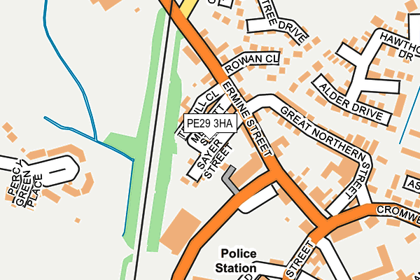 PE29 3HA map - OS OpenMap – Local (Ordnance Survey)