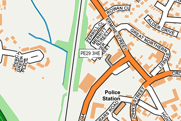 PE29 3HE map - OS OpenMap – Local (Ordnance Survey)