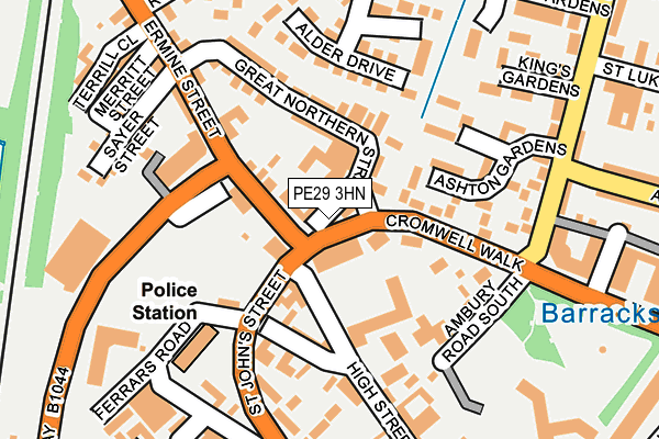 PE29 3HN map - OS OpenMap – Local (Ordnance Survey)